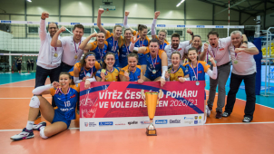 Volejbalistky VK UP Olomouc vyhrály Český pohár