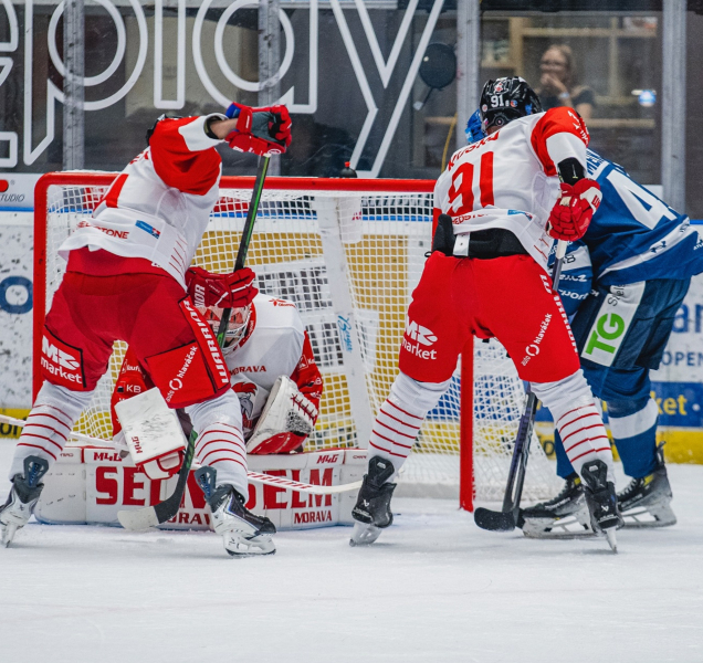 Hokejisté HC Olomouc venku prohráli