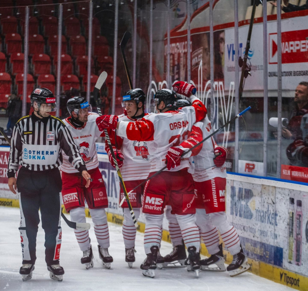 Hokejisté HC Olomouc vyhráli doma nad Spartou
