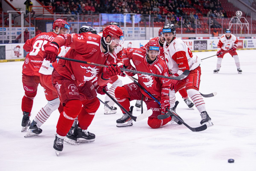 Hokejisté HC Olomouc těsně podlehli Třinci