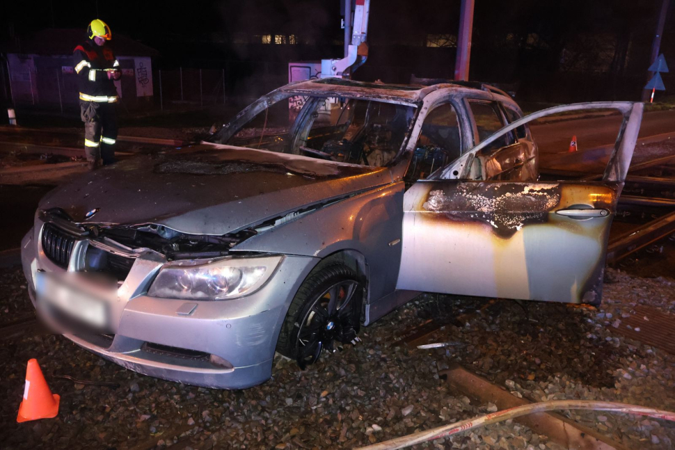 Opilá řidička havarovala brzo ráno v Olomouci