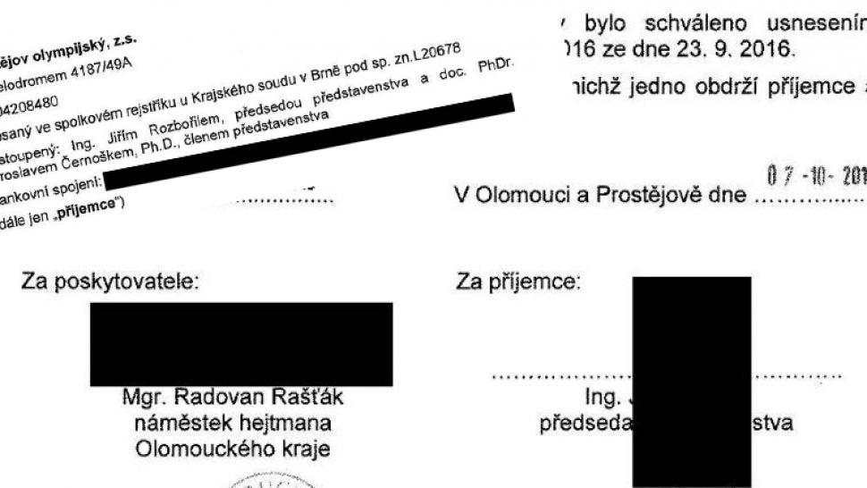 Neuvěřitelné: Prostějov olympijský dostal od kraje dalších pět milionů