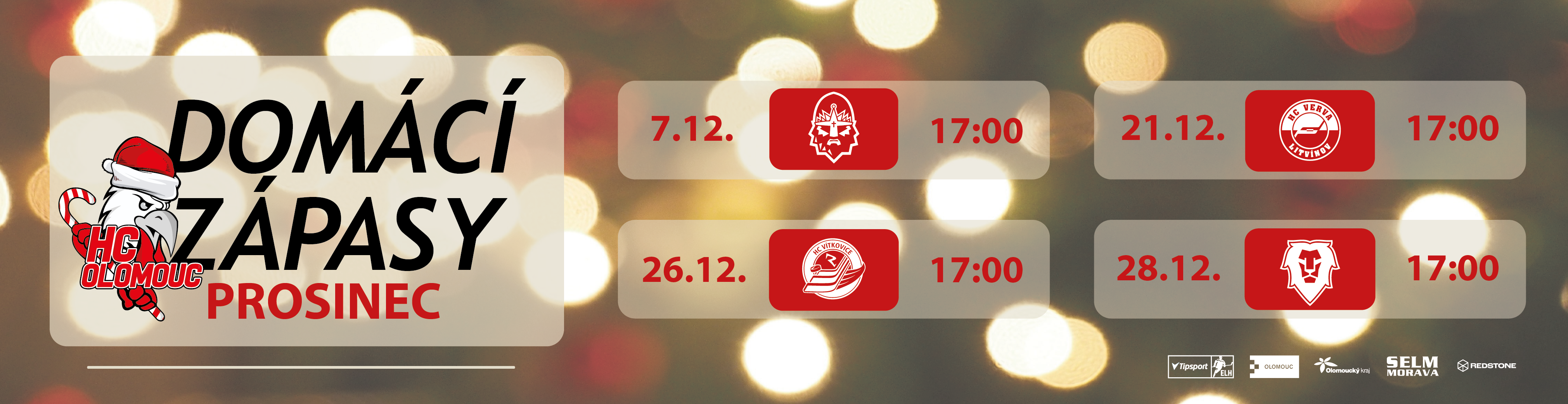 HC zápasy prosinec